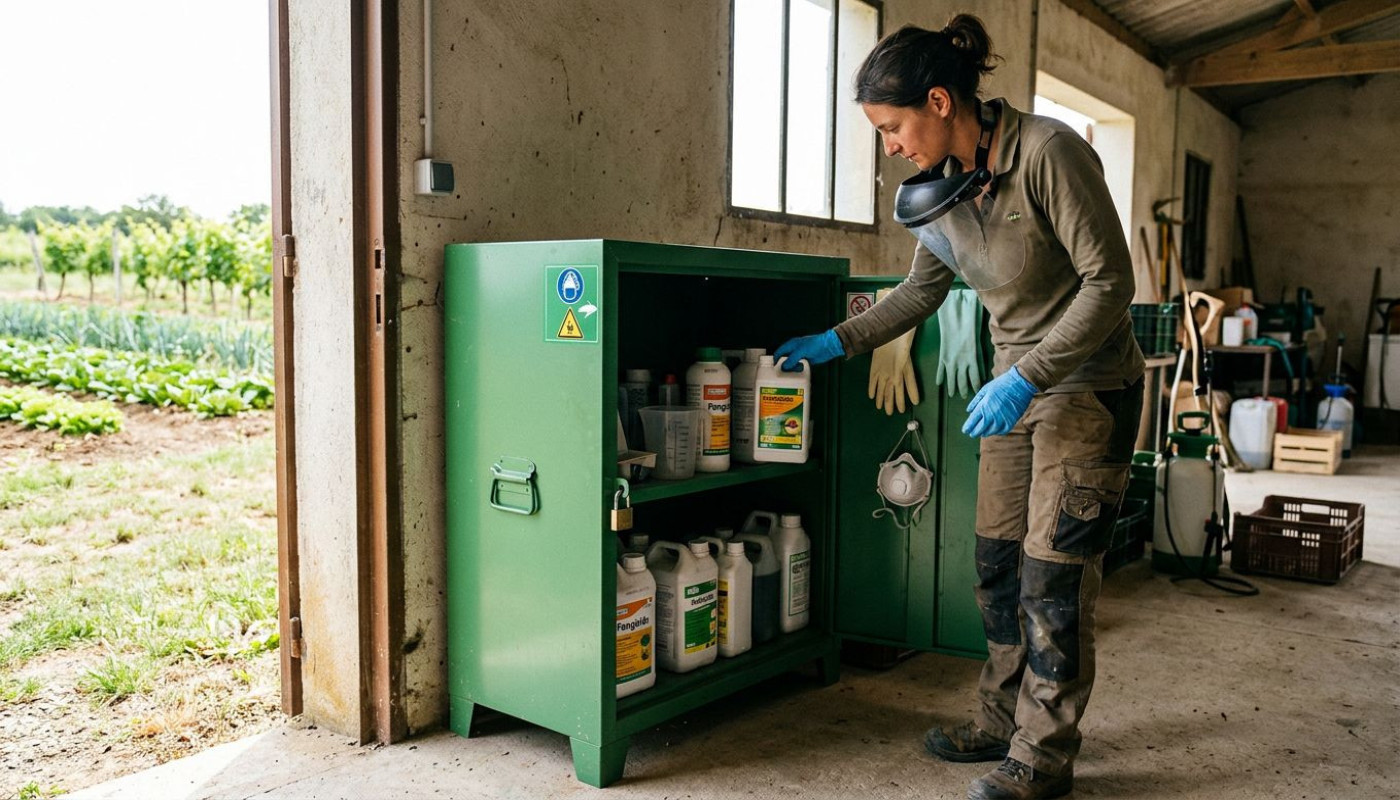 Armoire phytosanitaire : adoptez les bonnes pratiques pour protéger récoltes et opérateurs