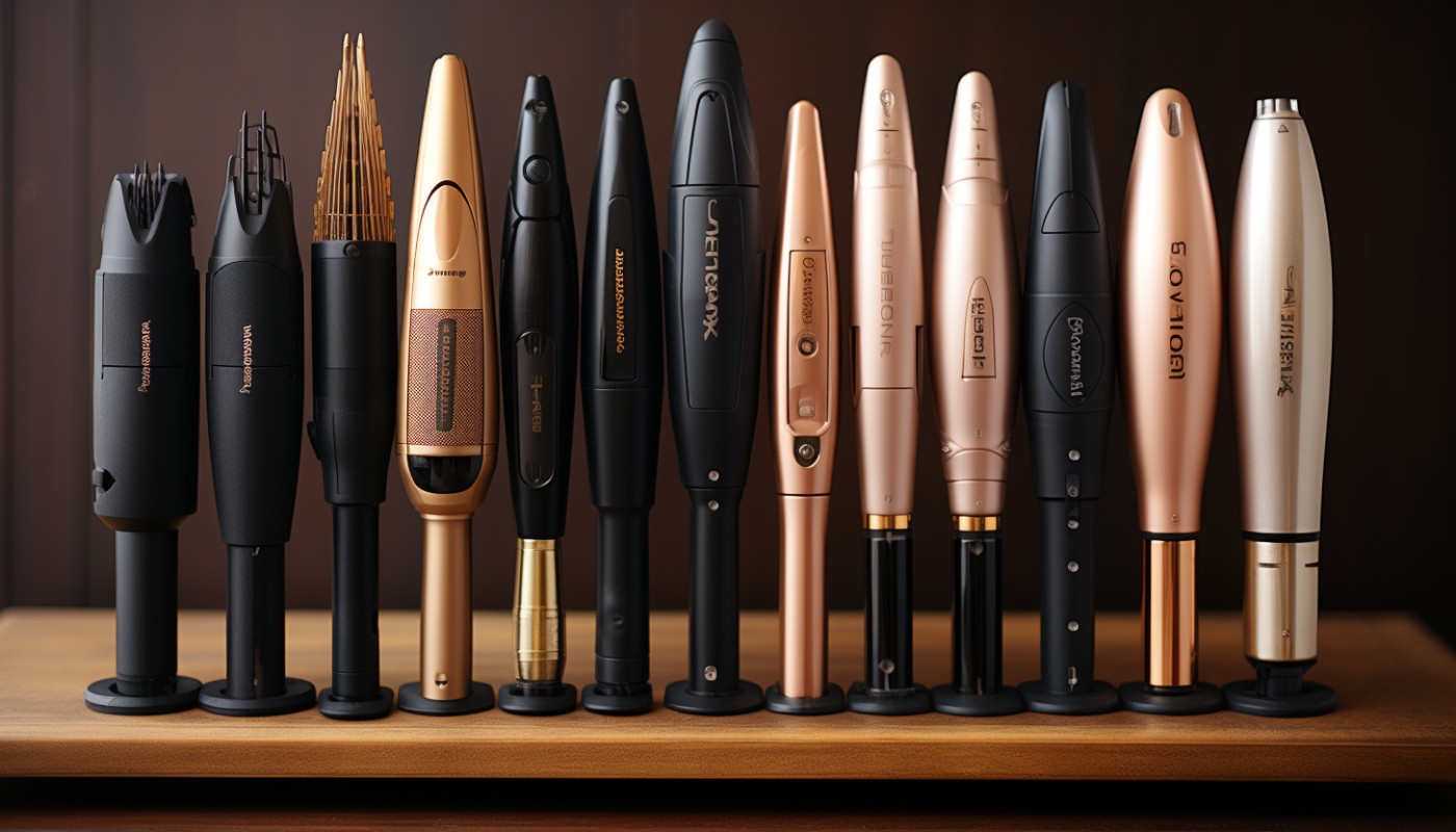 Outils de lissage des cheveux.